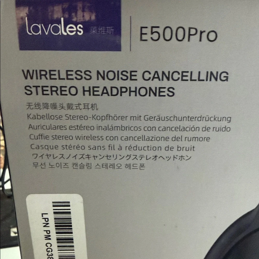 (001)Lavles E500Pro Wireless Noise Cancelling Headphones